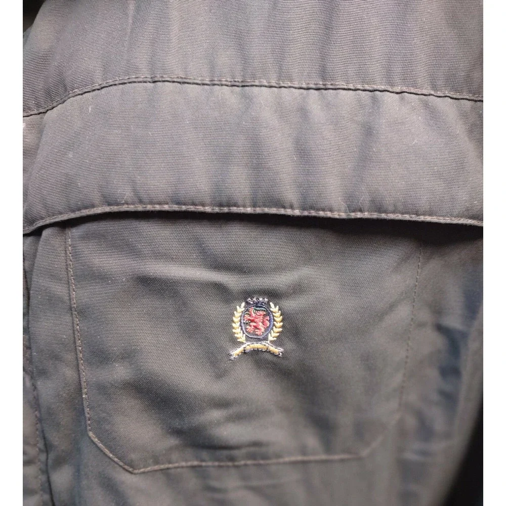Tommy Hilfiger Jacket L Mens Size Large Vintage Coat Logo‎ RN 77806 Green